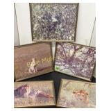 5 framed wildlife pictures-15x12