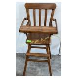 Antique doll highchair-27'tall