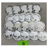 Silver 20 Indian Head rounds