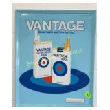 Tin advertising Vantage Cigarette sign-17x22