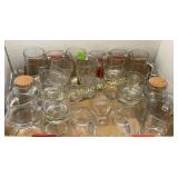 Glass mugs, pitchers, wine glasses, juice glasses