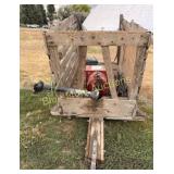 Homemade trailer w/PTO Winpower generator 25k