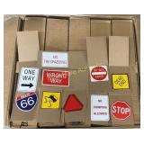 Case 10 boxes Road Sign stickers for vending