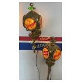 2 Schultz sconce lights working-23'tall-missing 2