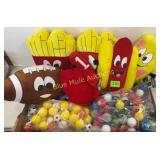 Parkway stuffed toys & plastic balls