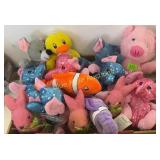10 Animal Pals, 3  burlap bunnies