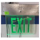 Vintage EXIT sign works-15x12