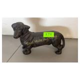 Iron door stop Dachshund dog-5'tall,7'long