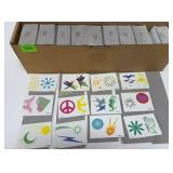 Glitter Tattoo stickers for vending machines-