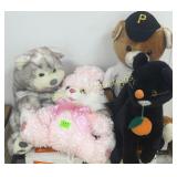 4 stuffed animals-16' to 18'tall