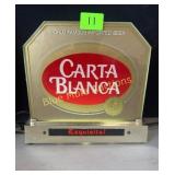 Carta Blanca sign lights up works-9x10