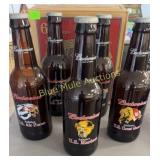 5 Budweiser lg Military bottles 15'tall w/box