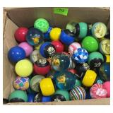 Box vending machine assorted rubber balls