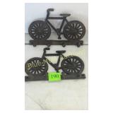 2 iron bikes w/hooks-8'long