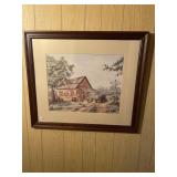 Mike's Garage Print (Located in Hallway)