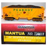 Peabody  Short Line C671 Twin Hopper Mantua HO