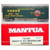 Hoods 6052 Milk Reefer Mantua HO