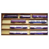 USA Feedom Train Steam Engine with 7 Cars HO