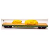Great Northern 42953 Flat Car w/Tarped Loads HO