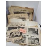 Lot of Old Local Newspapers