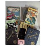 Lot of Old Yearbooks and Books