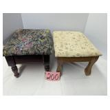 Pair of Wood Foot Stools