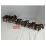 Cast Iron Horses & Beer Wagon