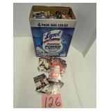 Large box of hockey cards