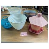 Bird Feeder, Baskets & Pots
