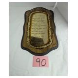 Engraved Ten Commandments Plaque