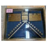 American Flag Military Shadow Box