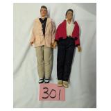 Pair of Hasbro Elvis Dolls