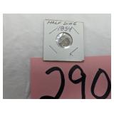 1854 Half Dime
