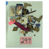 Lot of Militrary Buttos & Medals