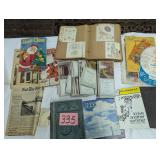 Lot of Old Paper, Cards, and Advertising