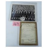 1945 Sampson Training Photo and Papers