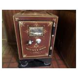 Antique Iron Paint Decorated Safe