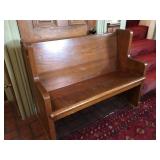 Small Vintage Church Pew