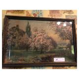 Vintage Print Titled Blossom Tree