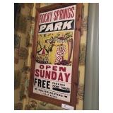 Vintage Rocky Springs Park Poster