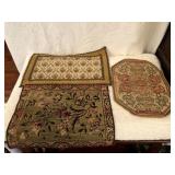 3 Small Vintage Bureau Tapestry Pads