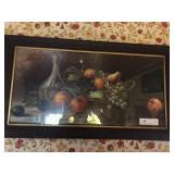 Still Life Print of Fruit in Basket