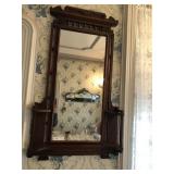 Walnut Victorian Mirror