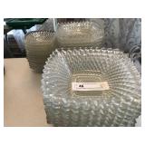 Diamond Pattern Dessert and Salad Bowls