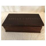 Vintage Wooden Box Marked Stella F Shearer
