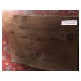 Vintage Piece of Wood Signed W. Elslace 1881