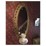 Ornate Gilt Framed Beveled Edge Mirror