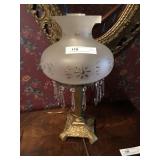 Table Lamp with Frosted Etch Shade