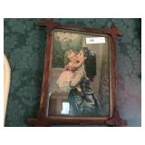 Vintage Print with 2 Young Girls