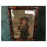 Vintage Print of Young Girl